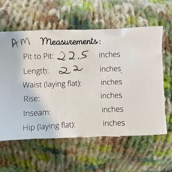 Aerie Green Oversized Mock Neck Fluffy Yarn Sweater Medium - Picture 9 of 9